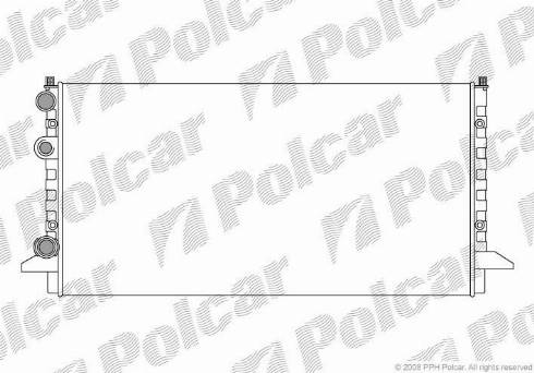 Polcar 954708A3 - Radiator, engine cooling autospares.lv