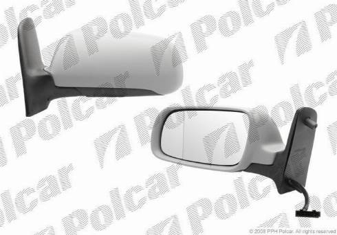 Polcar 9550525M - Outside Mirror autospares.lv