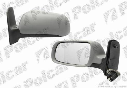 Polcar 9550511M - Outside Mirror autospares.lv