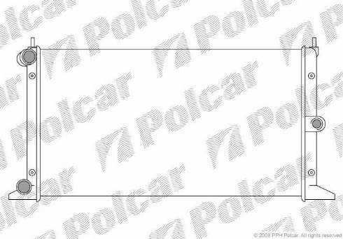 Polcar 9550082X - Radiator, engine cooling autospares.lv