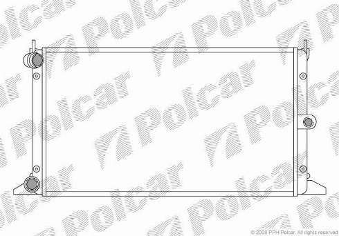 Polcar 955008-2 - Radiator, engine cooling autospares.lv