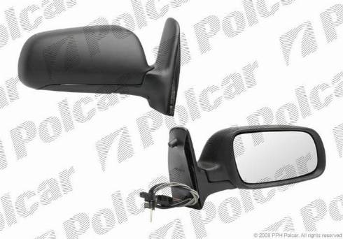 Polcar 9551521M - Outside Mirror autospares.lv