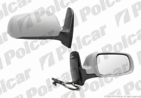 Polcar 9551522M - Outside Mirror autospares.lv