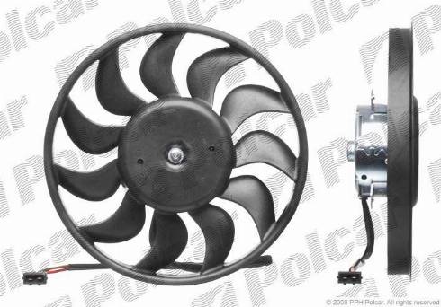 Polcar 956623U3 - Fan, radiator autospares.lv