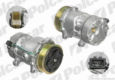 Polcar 9567KS-1 - Compressor, air conditioning autospares.lv