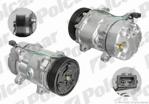 Polcar 9567KS-3 - Compressor, air conditioning autospares.lv
