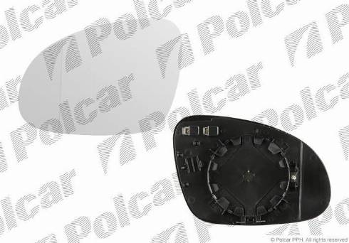 Polcar 9513545M - Mirror Glass, outside mirror autospares.lv