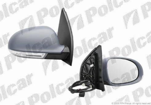 Polcar 9513524M - Mirror Glass, outside mirror autospares.lv