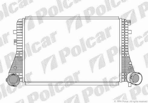 Polcar 9513J8-1 - Intercooler, charger autospares.lv