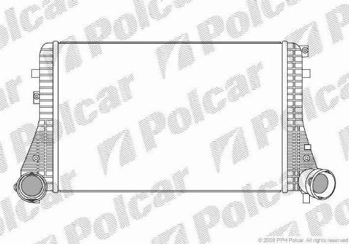 Polcar 9513J8-2 - Intercooler, charger autospares.lv