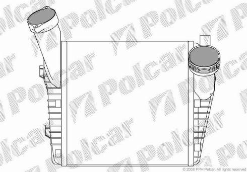 Polcar 9580J81X - Intercooler, charger autospares.lv