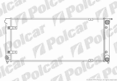 Polcar 953408-5 - Radiator, engine cooling autospares.lv