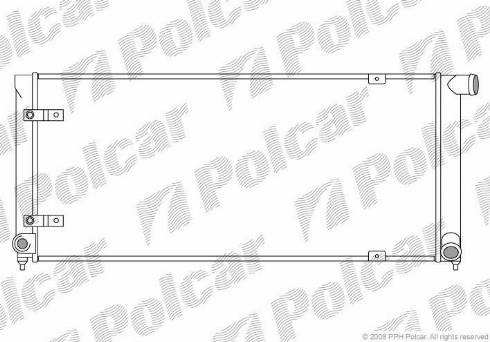 Polcar 953408-6 - Radiator, engine cooling autospares.lv