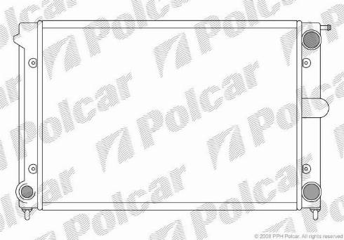 Polcar 953408-0 - Radiator, engine cooling autospares.lv