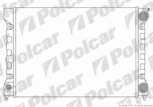 Polcar 953408A2 - Radiator, engine cooling autospares.lv