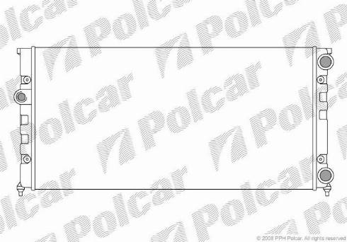 Polcar 953808-4 - Radiator, engine cooling autospares.lv