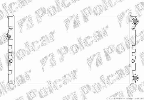 Polcar 953808-8 - Radiator, engine cooling autospares.lv