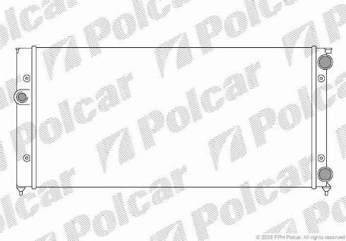 Polcar 953808A4 - Radiator, engine cooling autospares.lv