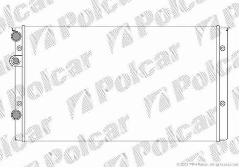 Polcar 953808A6 - Radiator, engine cooling autospares.lv