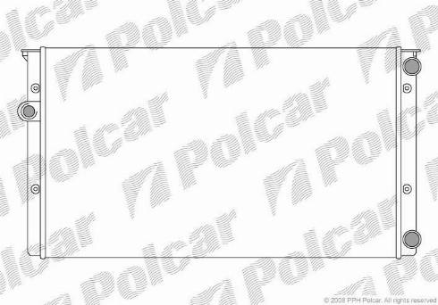 Polcar 953808A8 - Radiator, engine cooling autospares.lv