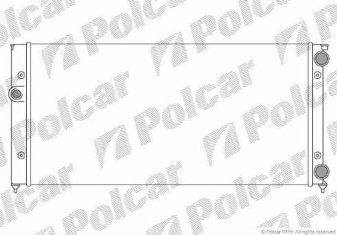 Polcar 953808B4 - Radiator, engine cooling autospares.lv