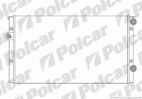 Polcar 953808B5 - Radiator, engine cooling autospares.lv