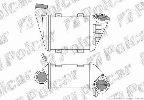 Polcar 9538J81X - Intercooler, charger autospares.lv