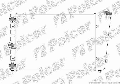 Polcar 953208-1 - Radiator, engine cooling autospares.lv