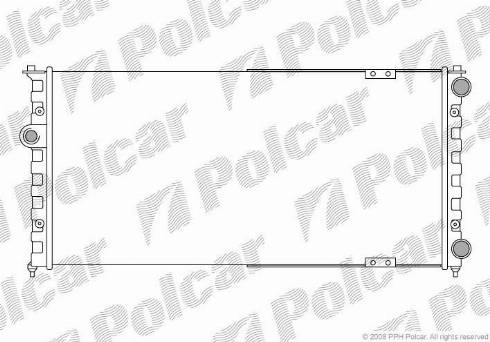 Polcar 952408-6 - Radiator, engine cooling autospares.lv