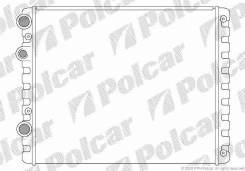 Polcar 952408-1 - Radiator, engine cooling autospares.lv