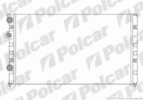 Polcar 952408-8 - Radiator, engine cooling autospares.lv