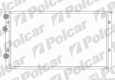 Polcar 9524083X - Radiator, engine cooling autospares.lv