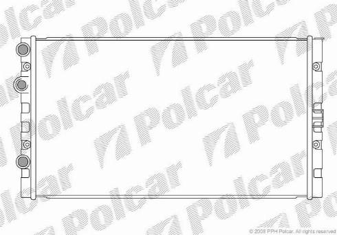 Polcar 952408-3 - Radiator, engine cooling autospares.lv