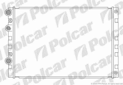 Polcar 952408-2 - Radiator, engine cooling autospares.lv