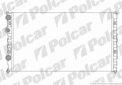 Polcar 952408A4 - Radiator, engine cooling autospares.lv