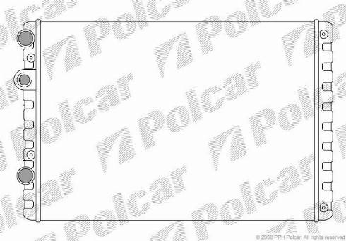 Polcar 952408A2 - Radiator, engine cooling autospares.lv