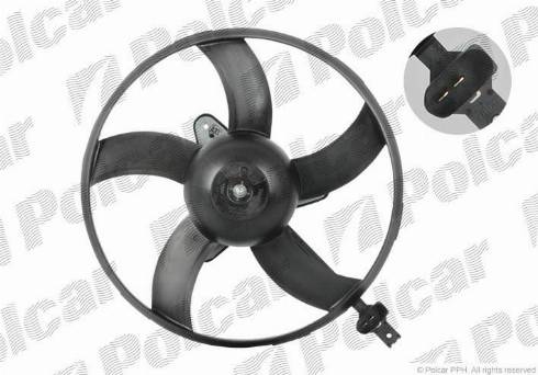 Polcar 952523U5X - Fan, radiator autospares.lv