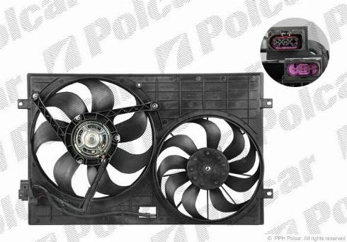 Polcar 952523W5-Q - Fan, radiator autospares.lv