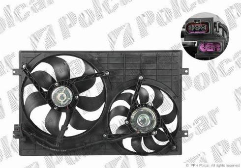 Polcar 952523W6-Q - Fan, radiator autospares.lv