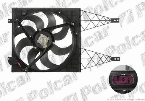 Polcar 952523W1 - Fan, radiator autospares.lv