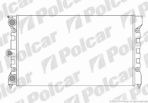 Polcar 952308-2 - Radiator, engine cooling autospares.lv