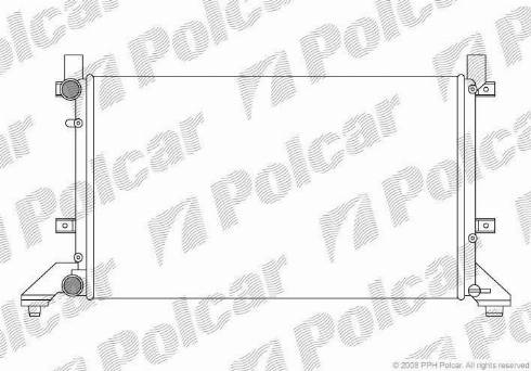 Polcar 957108B1 - Radiator, engine cooling autospares.lv