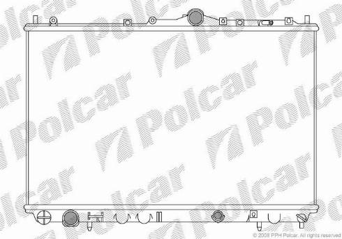 Polcar 904008-5 - Radiator, engine cooling autospares.lv