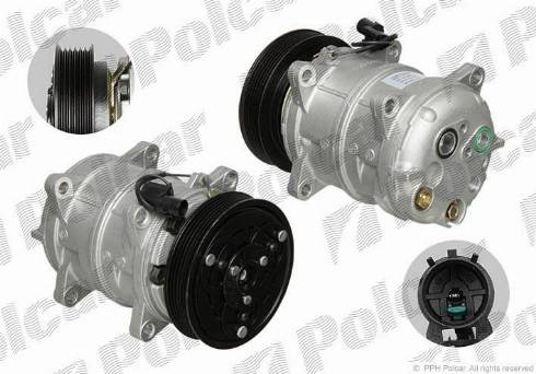 Polcar 9040KS-2 - Compressor, air conditioning autospares.lv