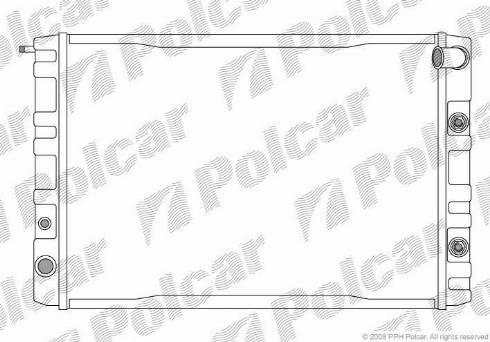 Polcar 900208-7 - Radiator, engine cooling autospares.lv