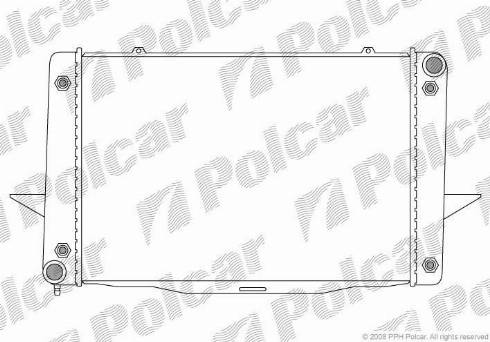 Polcar 908508-4 - Radiator, engine cooling autospares.lv