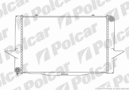 Polcar 908508-1 - Radiator, engine cooling autospares.lv