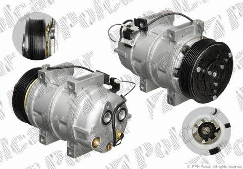 Polcar 9080KS1X - Compressor, air conditioning autospares.lv