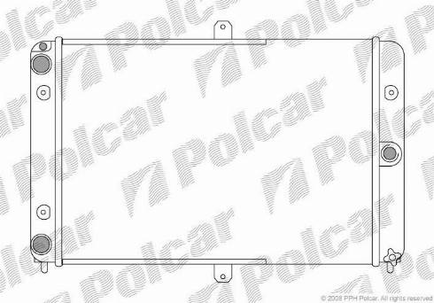 Polcar 440108-1 - Radiator, engine cooling autospares.lv