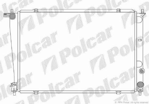 Polcar 4062081X - Radiator, engine cooling autospares.lv